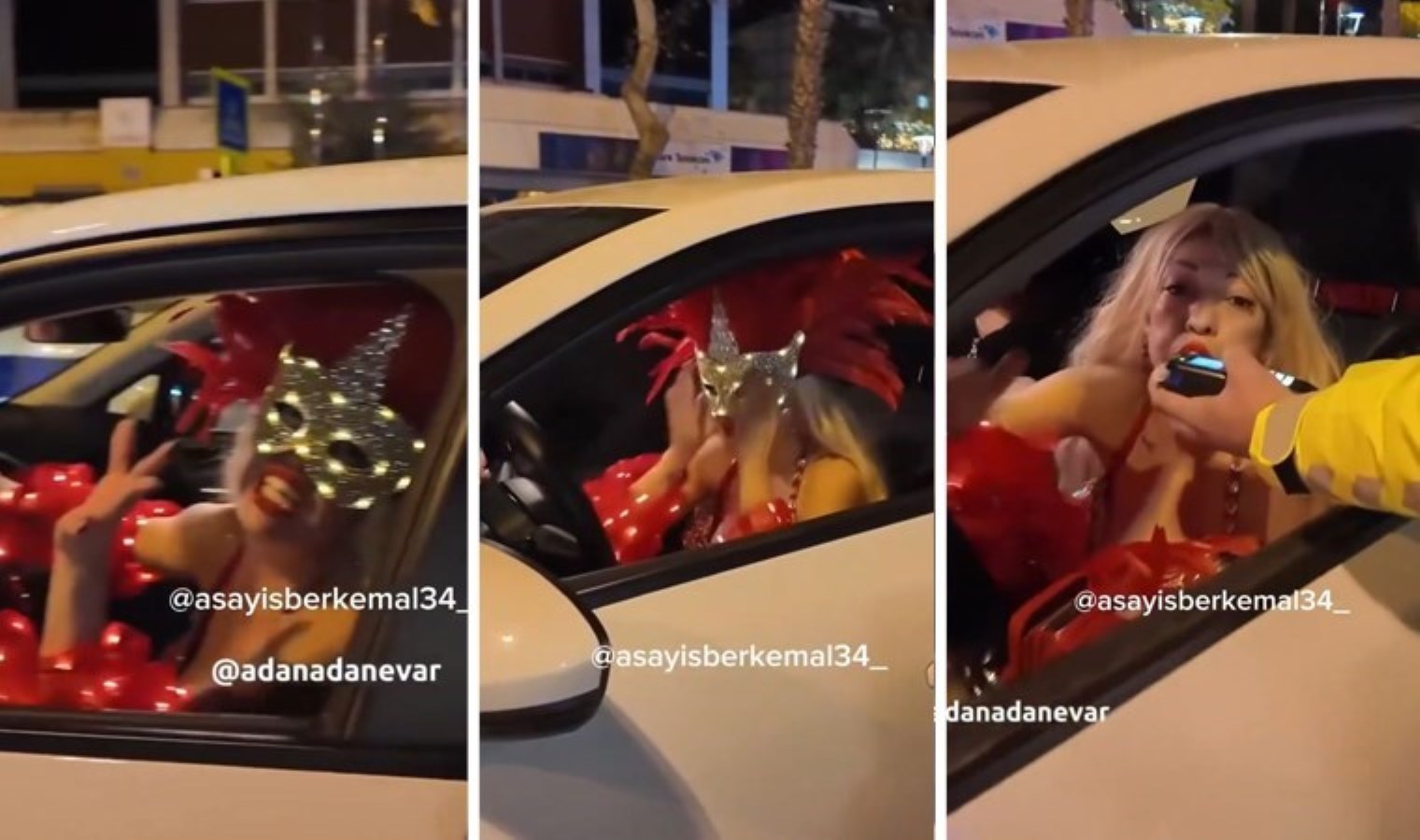 Sahne alacağı mekana yetişmeye çalışan oryantal dans sanatçısı, alkol kontrolüne yakalandı: ‘Hemen üfleyeyim mi abi?’