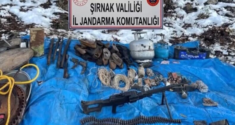 Şırnak’ta hava operasyonu: Cudi Dağı’nda ‘cephanelik’ ele geçirildi