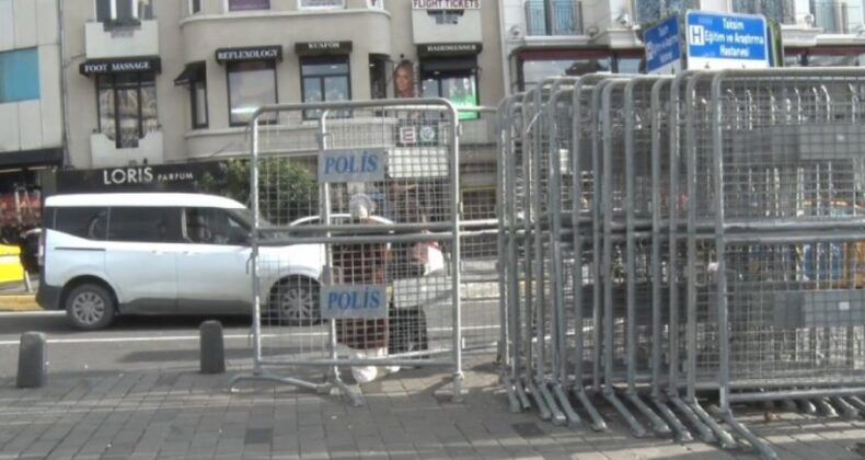 Taksim Meydanı demir bariyerlerle kapatıldı