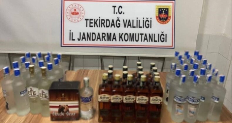 Tekirdağ’da kaçak içki ve uyuşturucu ele geçirildi