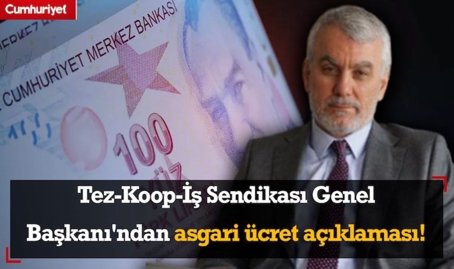Tez-Koop-İş Sendikası Genel Başkanı’ndan asgari ücret açıklaması! “Asgari ücret artarsa verimlilik artar”