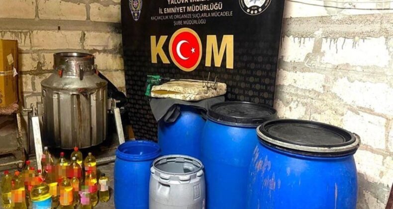 Yılbaşı öncesi Yalova’da denetim… Tam 68 litre sahte içki ele geçirildi: 3 gözaltı