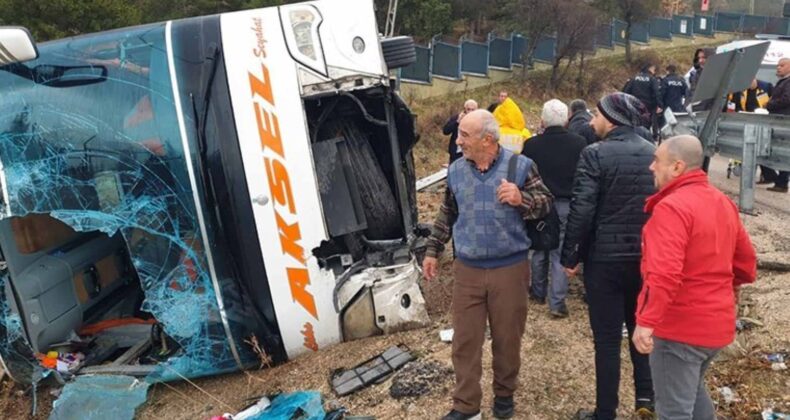 Yine yolcu otobüsü, yine kaza! Isparta’da yolcu otobüsü devrildi: Ölü ve yaralılar var…