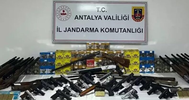 22 tabanca, 6 bin 181 fişek… Aksu’da ‘ruhsatsız silah’ operasyonu: 22 kişi yakalandı