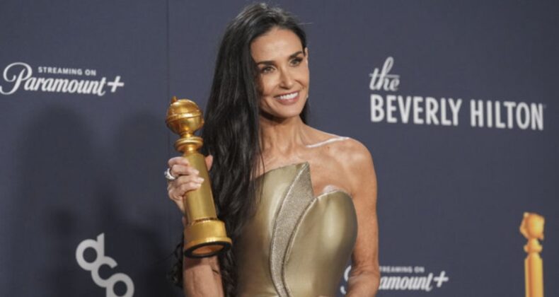 45 yıllık oyunculuk kariyerinde Demi Moore ilk kez ödül kazandı