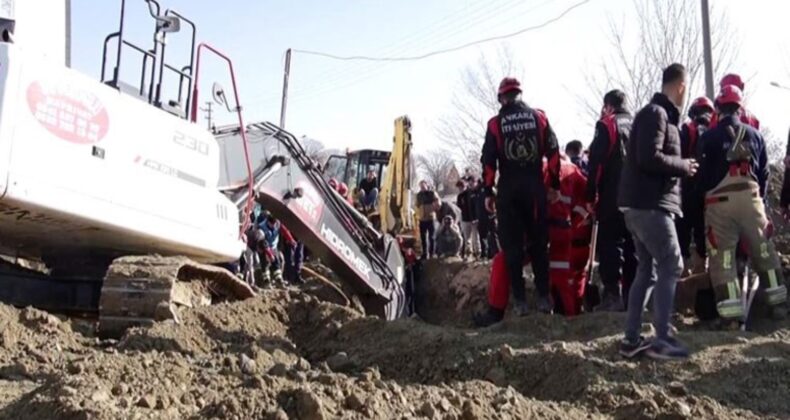 Ankara’da inşaat alanında göçük! 1 işçi hayatını kaybetti