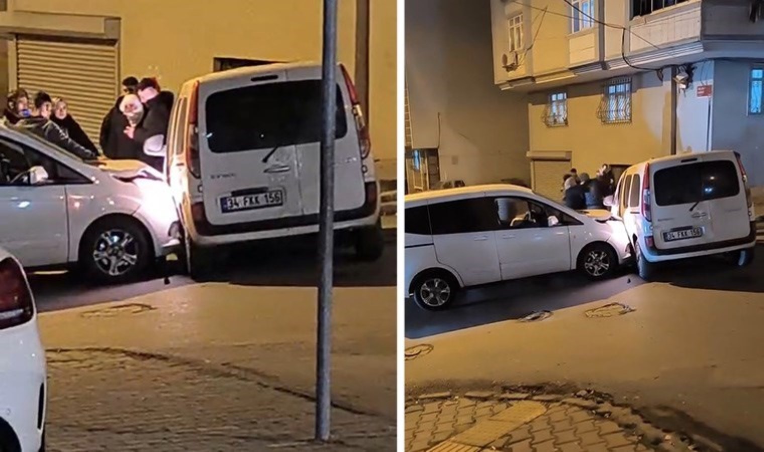 Arnavutköy’de iki grup arasında kavga: Önce kaza yaptılar sonra birbirlerine girdiler!