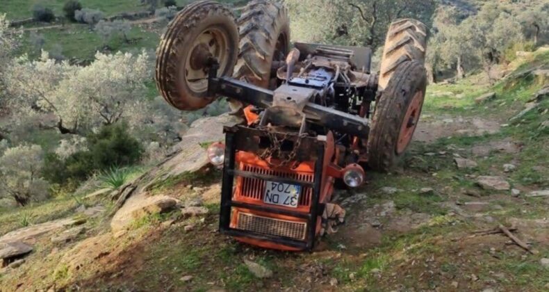 Aydın’da devrilen traktörün altında kalan çiftçi hayatını kaybetti