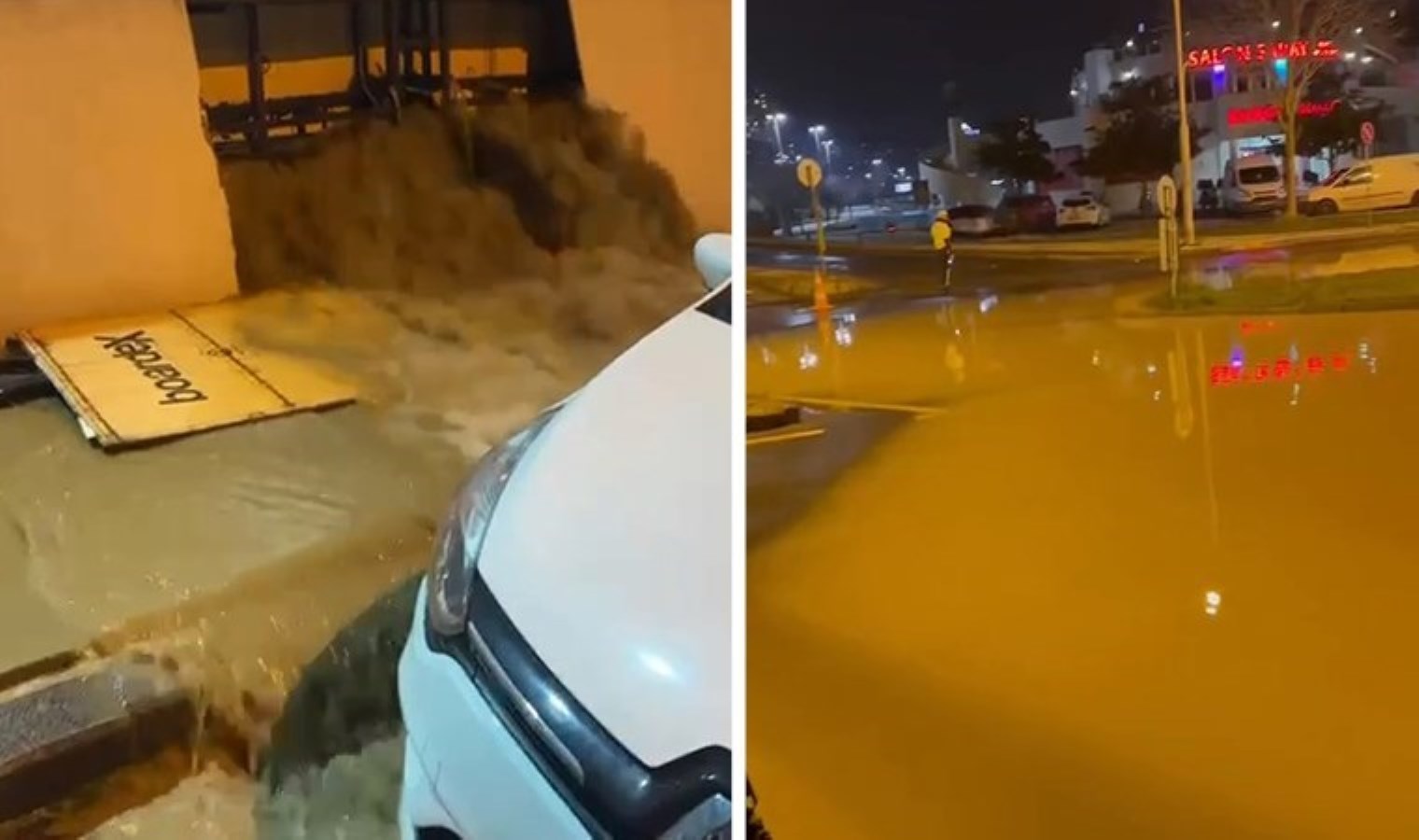 Başakşehir’de su borusu patladı: Cadde göle döndü, iş yerini su bastı!