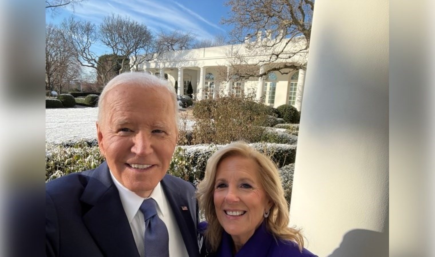 Biden ile eşinden ‘selfie’ paylaşımı