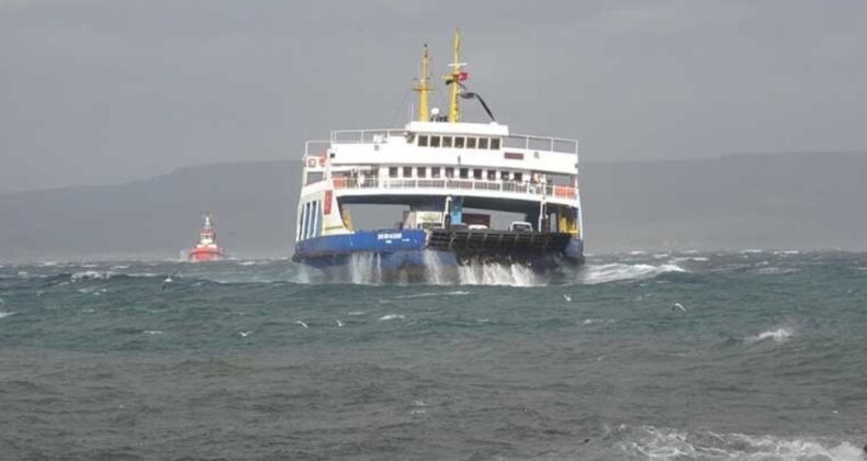 Çanakkale’de feribot seferlerinin bazıları iptal edildi