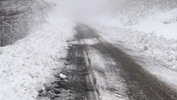 Çanakkale’de kar yağışı trafiği durma noktasına getirdi