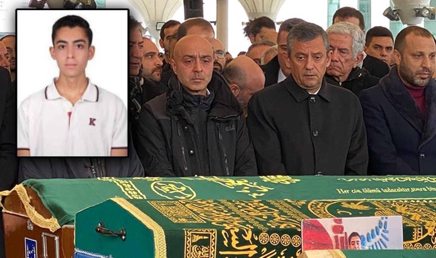 Cenazeye Özgür Özel de katıldı: Kartalkaya’daki yangında hayatını kaybeden 15 yaşındaki Eren, son yolculuğuna uğurlandı