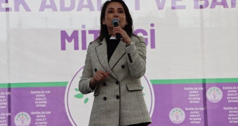 DEM Parti’den Esenyurt’ta miting: Hatimoğulları Öcalan’ın mesajını okudu