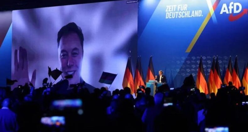 Elon Musk, aşırı sağcı Alman partisi AfD’nin seçim toplantısına canlı bağlantıyla katıldı