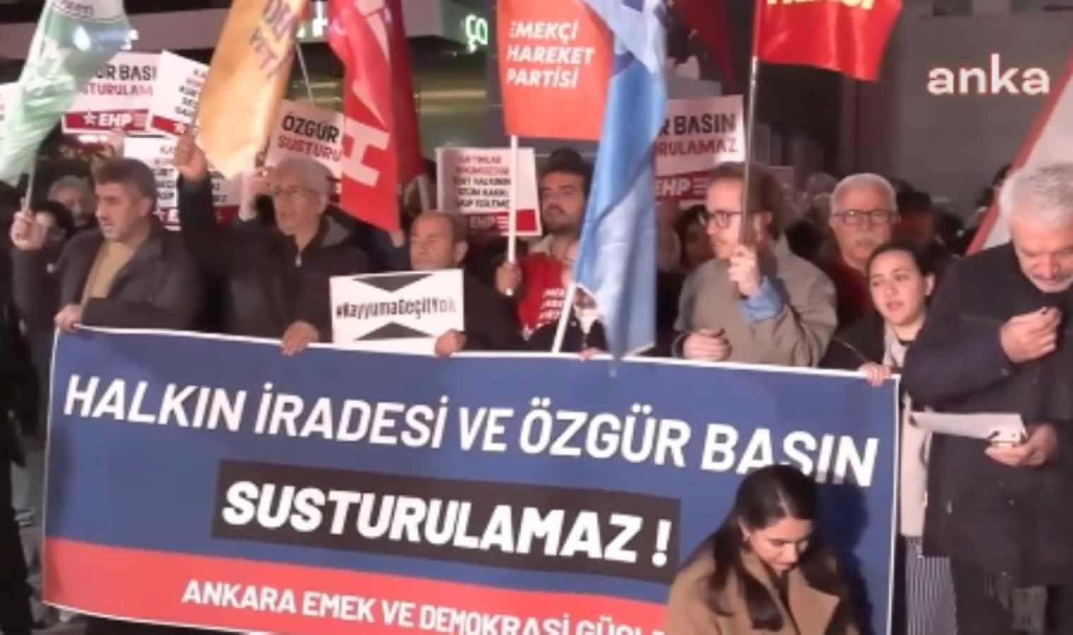 Emek ve Demokrasi Güçleri: ” Halkların iradesi gasp edilemez, özgür basın susturulamaz”