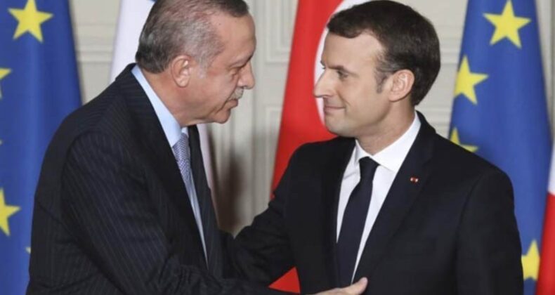 Erdoğan, Fransa Cumhurbaşkanı Macron ile görüştü