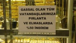 Gassallara pırlanta ve elmas ürünlerinde yüzde 50 indirim kampanyası başlattı