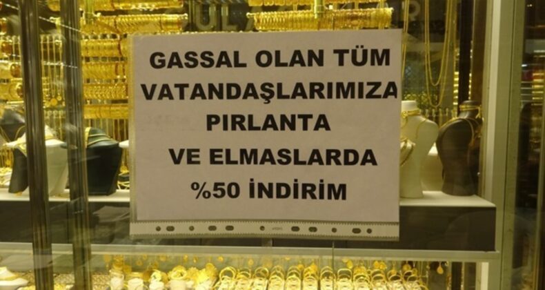 Gassallara pırlanta ve elmas ürünlerinde yüzde 50 indirim kampanyası başlattı