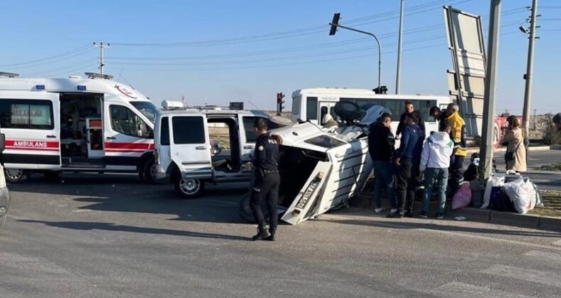 Gaziantep’te 2 araç kavşakta çarpıştı: Yaralılar var!