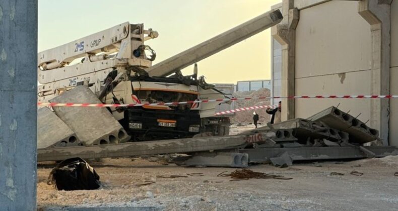 Gaziantep’te vinç sürücüsünün feci ölümü! Çarptığı duvarın altında kaldı…