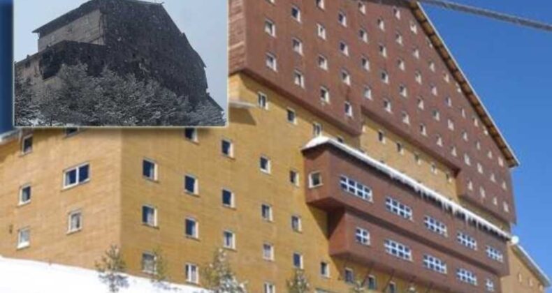 Grand Kartal Otel’in arka cephesinin tamamen yanmış olduğu görüntülendi