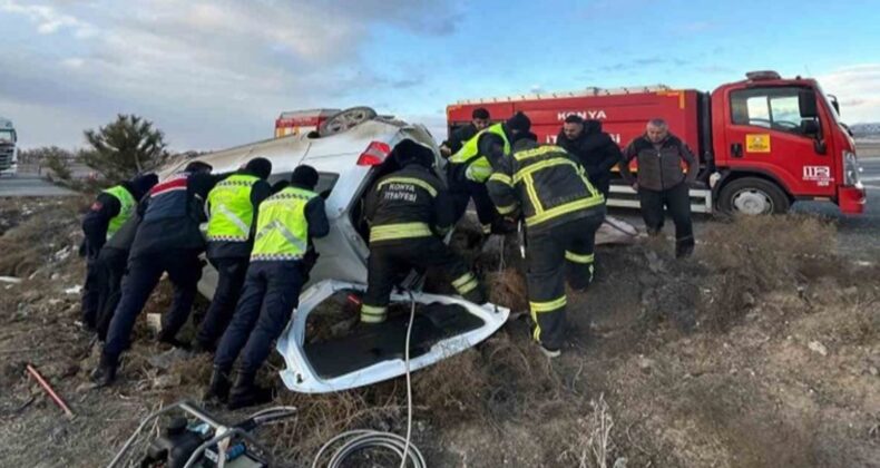 Hafif ticari araç takla attı: 6 aylık bebek kurtarılamadı