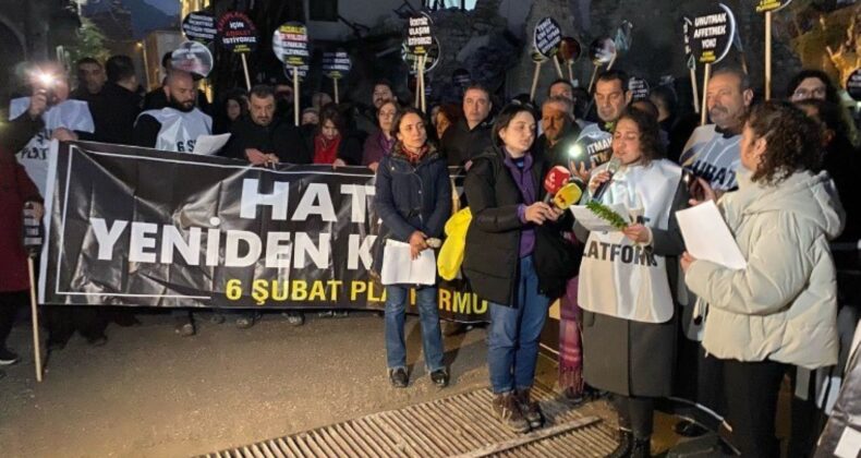 Hatay’da depremin 2. yılında ‘6 Şubat Platformu’ndan tepki: ‘Kaybettiklerimize sözümüz var!’