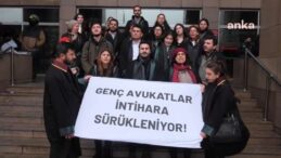 Hukukçu intiharlarıyla ilgili İstanbul Adliyesi önünde açıklama: Göz göre göre ölüme sürüklendiğimizi hissediyoruz