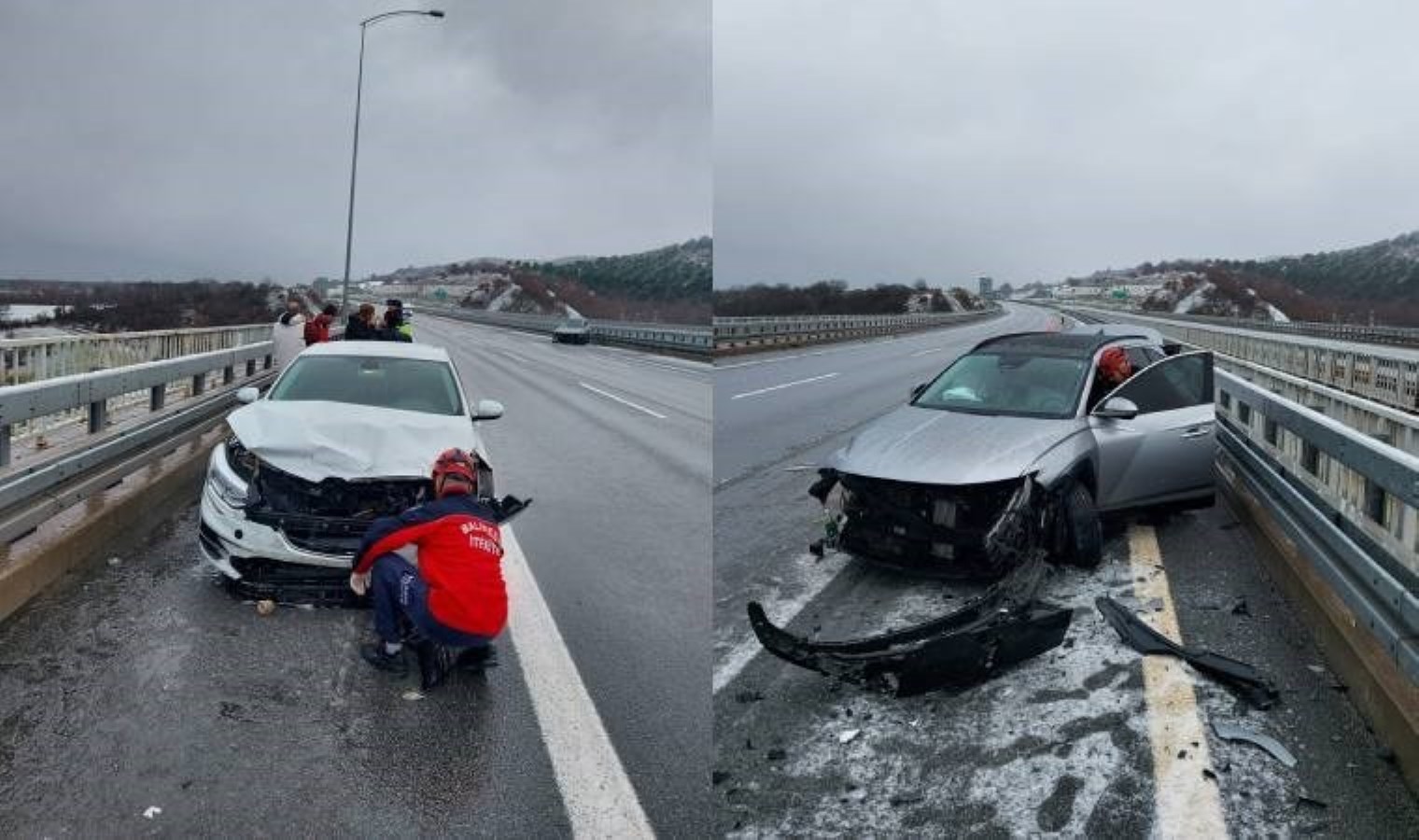 İstanbul-İzmir Otoyolu’nda peş peşe iki kaza: Yaralılar var!