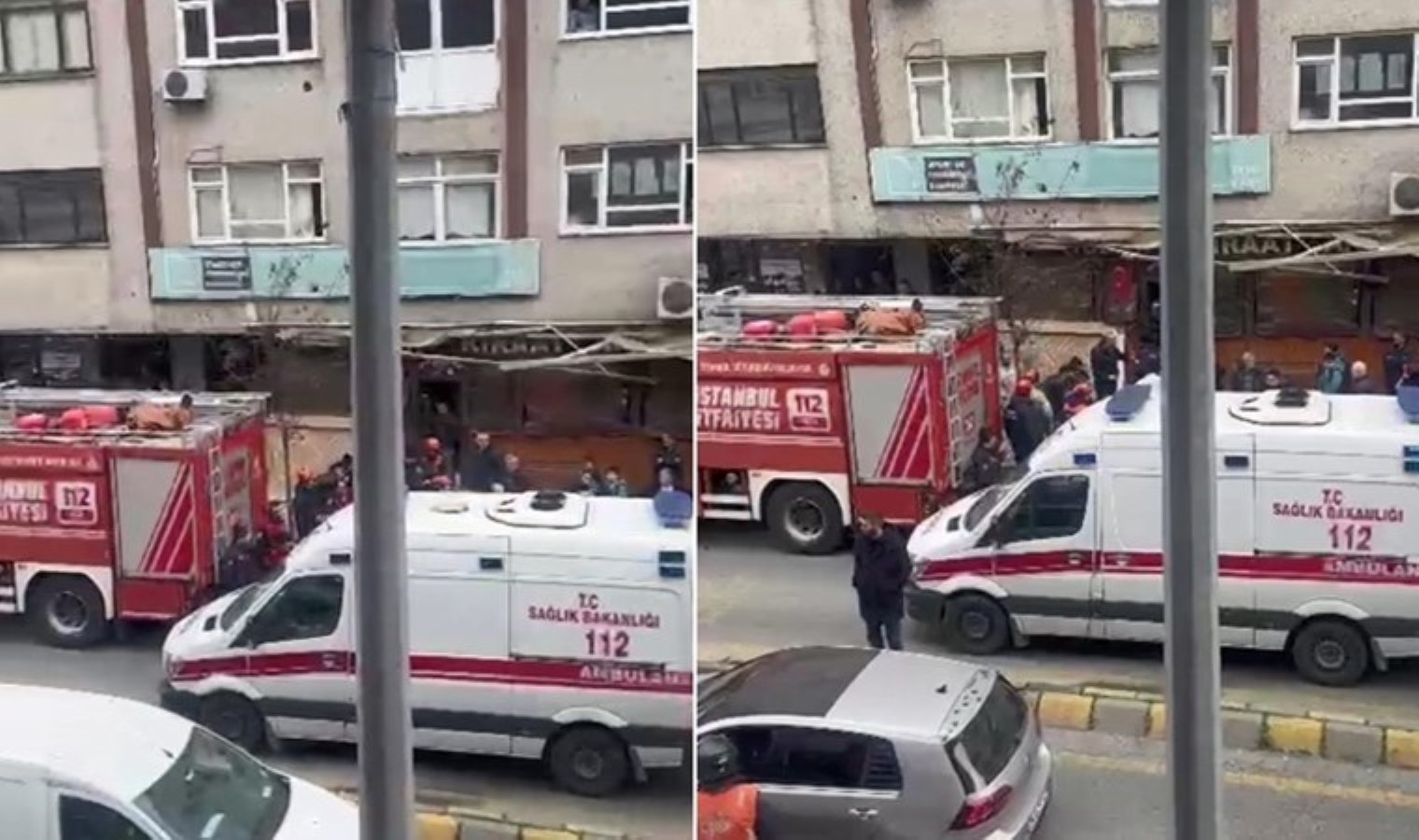 Kağıthane’de panik… Yük sepeti kaldırımdakilerin üzerine düştü: 1 yaralı!