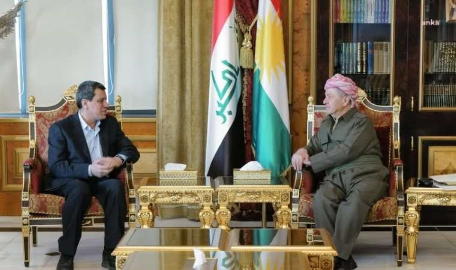 KDP lideri Mesud Barzani, SDG lideri Mazlum Abdi ile görüştü