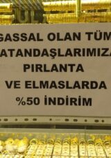 Kuyumcudan Şaşırtan Kampanya: Gassallara Pırlanta ve Elmaslarda %50 İndirim!