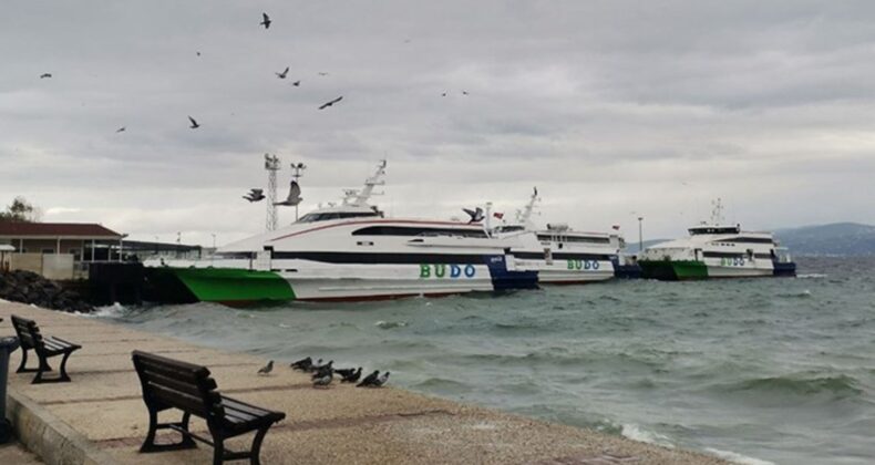 Marmara’da ‘fırtına’ etkisi: Bazı deniz otobüsü seferleri iptal edildi