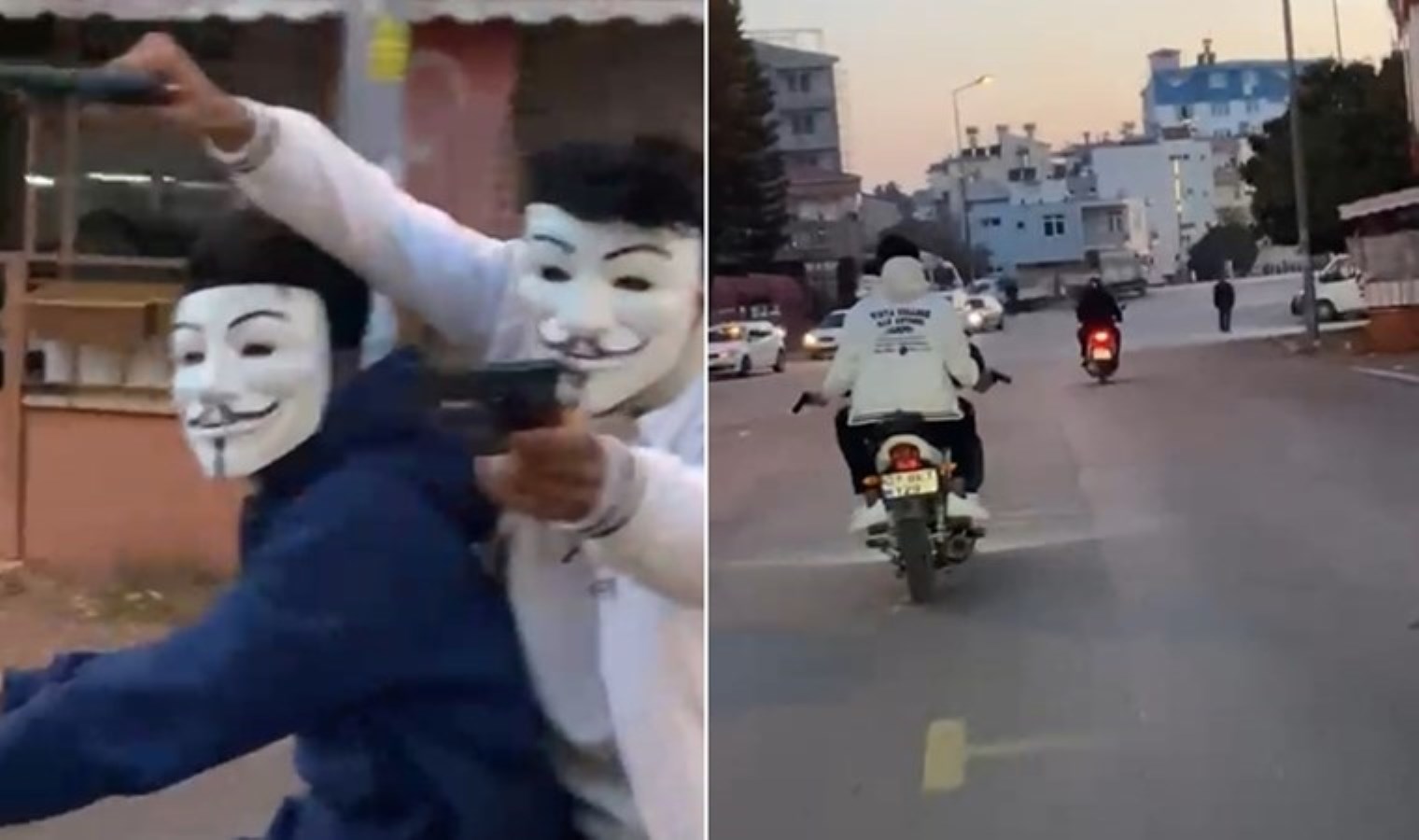 Maske takıp oyuncak tabancayla korku saldılar: ‘Eğlence amaçlı yaptık’