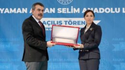 Milli Eğitim Bakanı Tekin, Hafize Gaye Erkan’ın oğlunun adını taşıyan lisenin açılışını yaptı