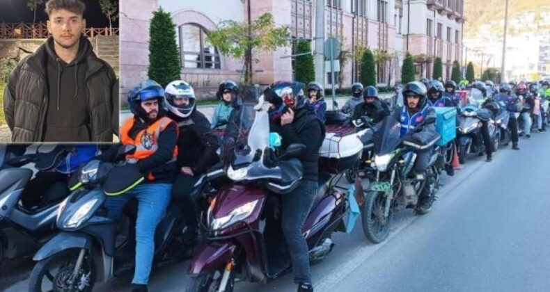 Ordu’da 19 yaşındaki kurye trafik kurbanı oldu: Çalışma arkadaşlarından konvoylu tepki