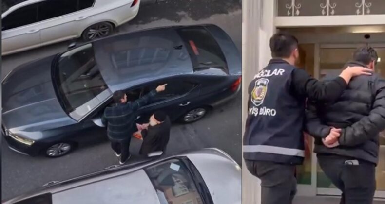 Otomobiliyle ters yöne girdi ‘polisim’ diyerek tehdit etti!