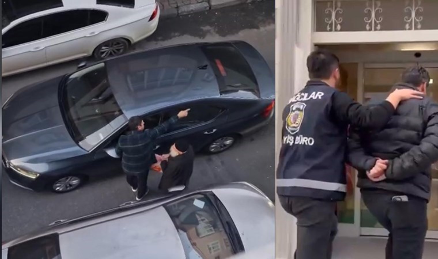 Otomobiliyle ters yöne girdi ‘polisim’ diyerek tehdit etti!