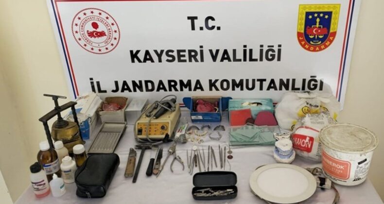 Sahte diş hekimi Kayseri’de gözaltına alındı: Muayenehane mühürlendi