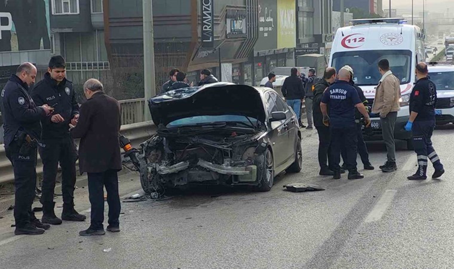 Samsun’da 3 araçlık zincirleme kaza: Yaralılar var…