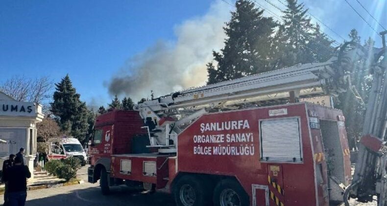 Şanlıurfa’daki tekstil fabrikasında korkutan yangın!