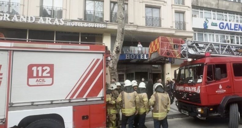 Şişli’de otel yangını