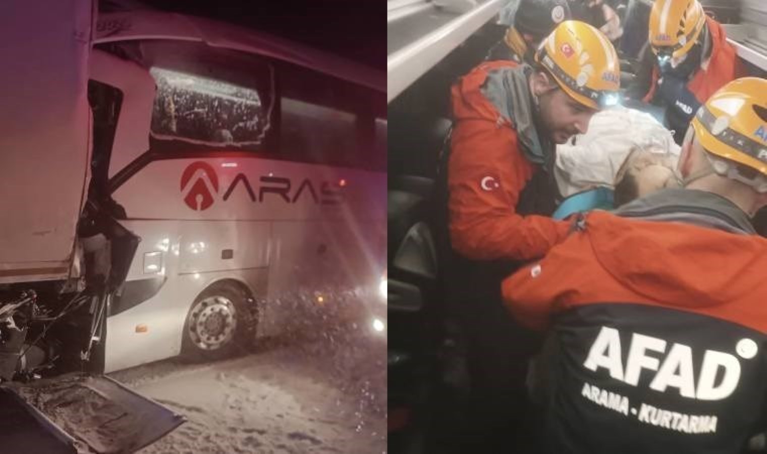 Sivas’ta yolcu otobüsü, TIR’a çarptı: Ölü ve yaralılar var!