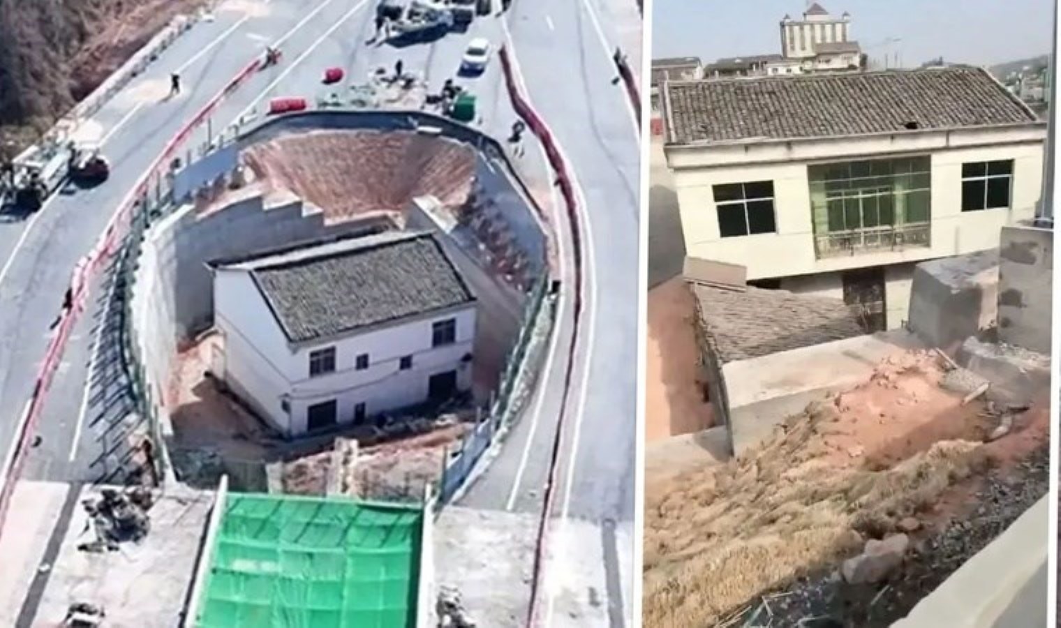 Tazminatı reddeden adamın evinin etrafına otoyol yapıldı