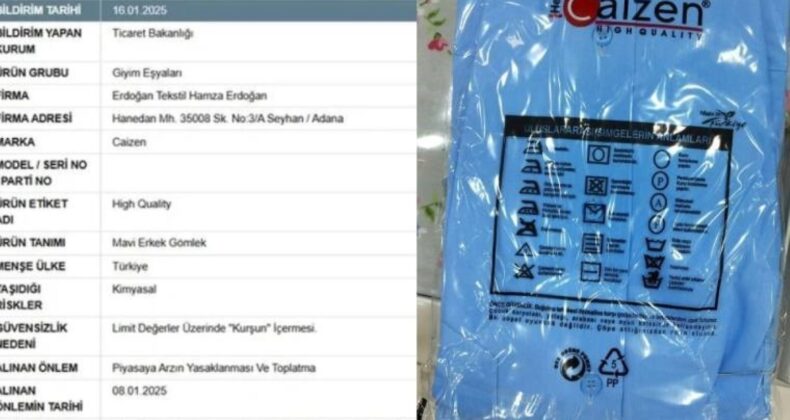 Ticaret Bakanlığı’ndan ‘gömlek’ uyarısı: Piyasadan toplatılacak!