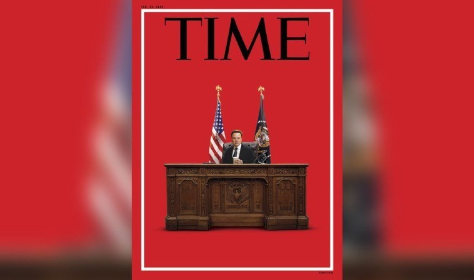 Time dergisi, ‘ABD başkanlık koltuğuna oturmuş Elon Musk’ı’ kapağına taşıdı