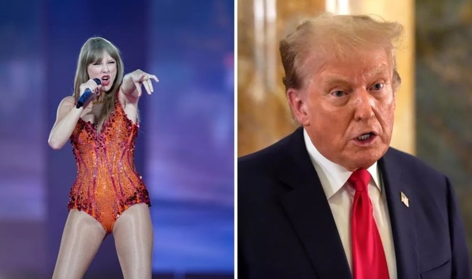 Trump’tan, Taylor Swift’e gönderme: ‘Stadyumdan yuhalanarak çıkarıldı’