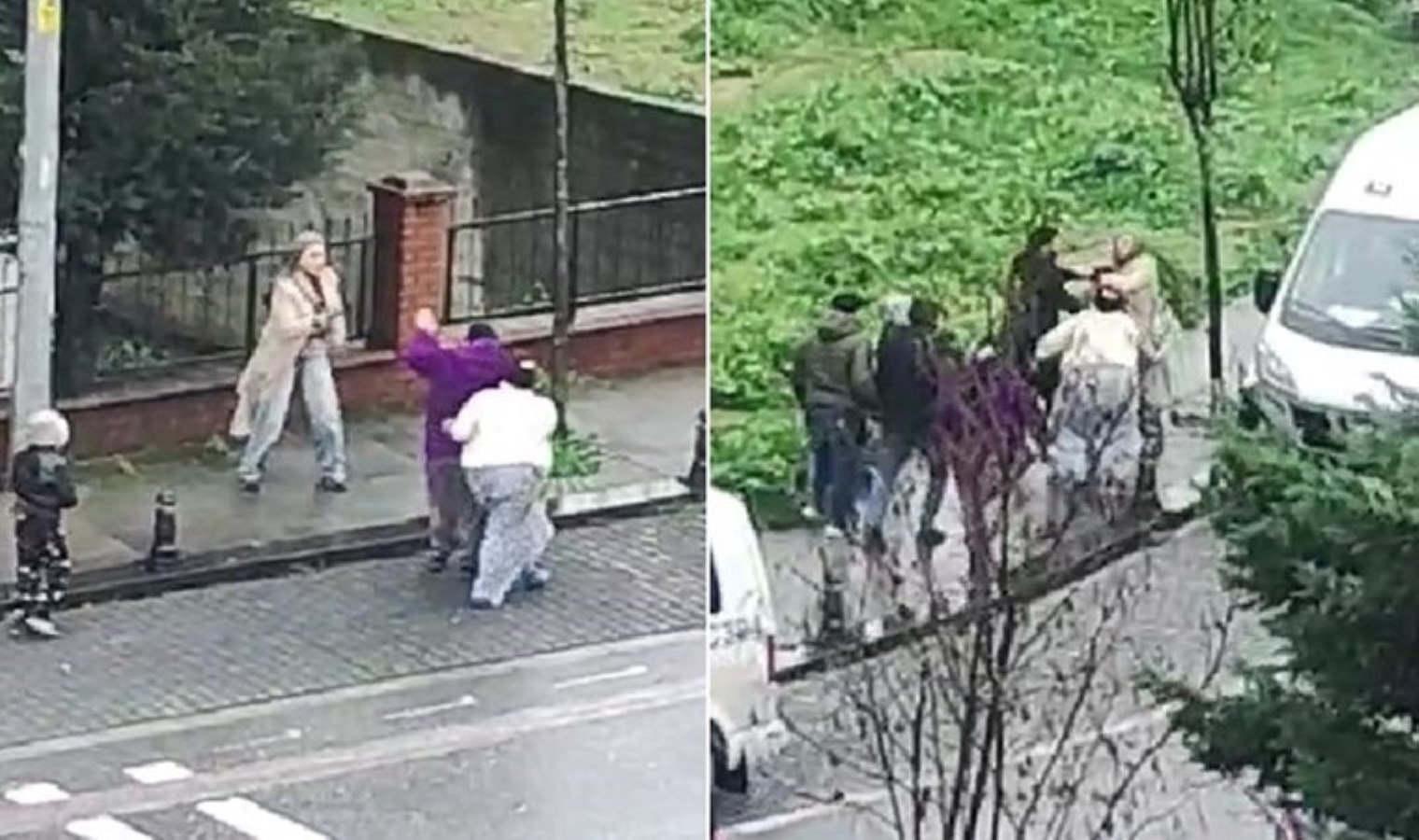 Ümraniye’de kadınlar arasında kavga… Kendini terlikle savundu!
