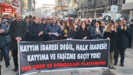 Van’da kayyum protestosu: Çözüm sürecine duyulan güveni sarsmakta ve demokrasiye zarar vermektedir